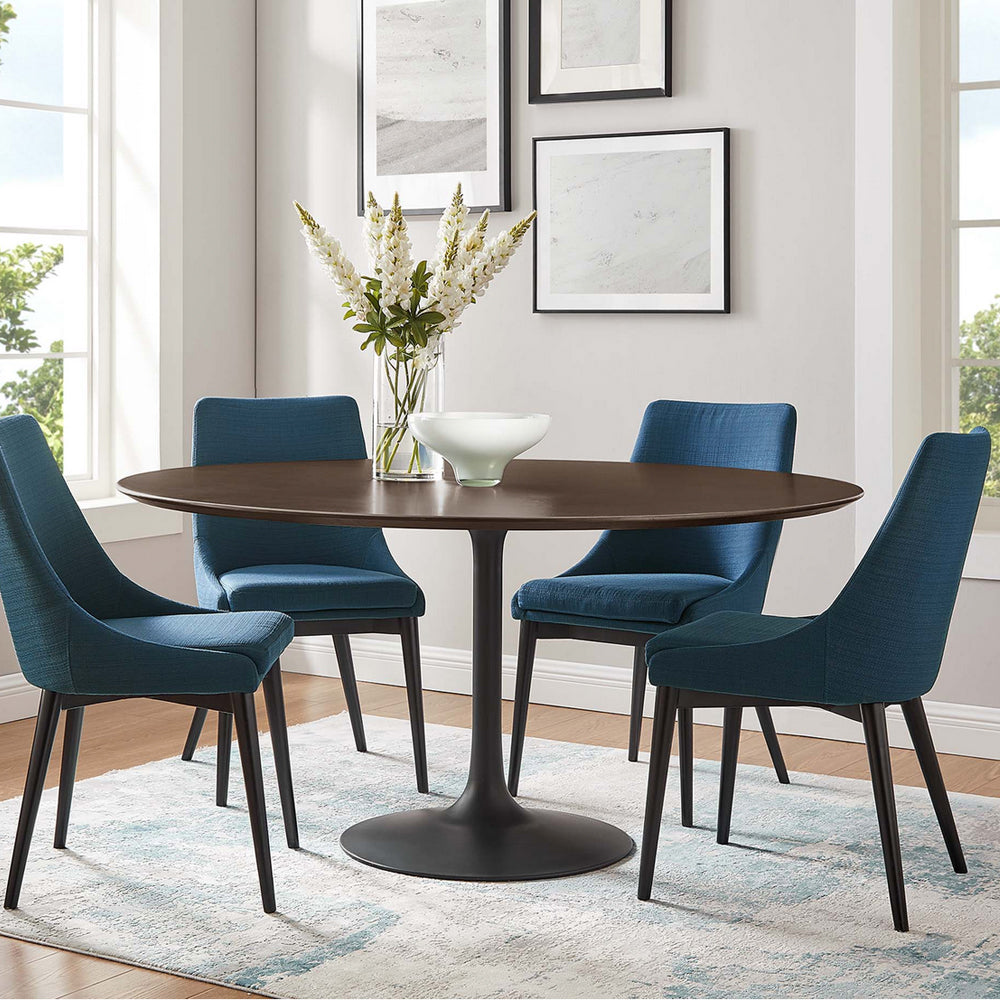 Round Tulip Dining Table - Walnut