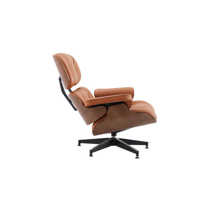 Miller Lounge Chair and Ottoman - Walnut