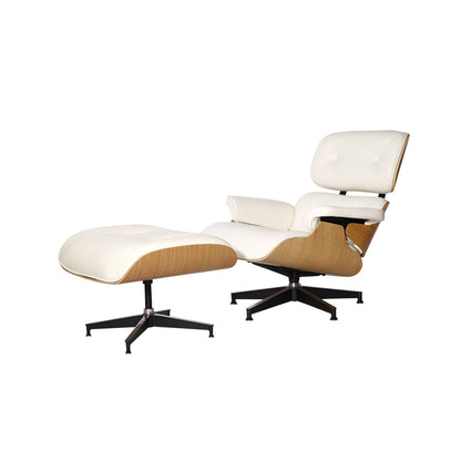 Miller Lounge Chair and Ottoman - Oak