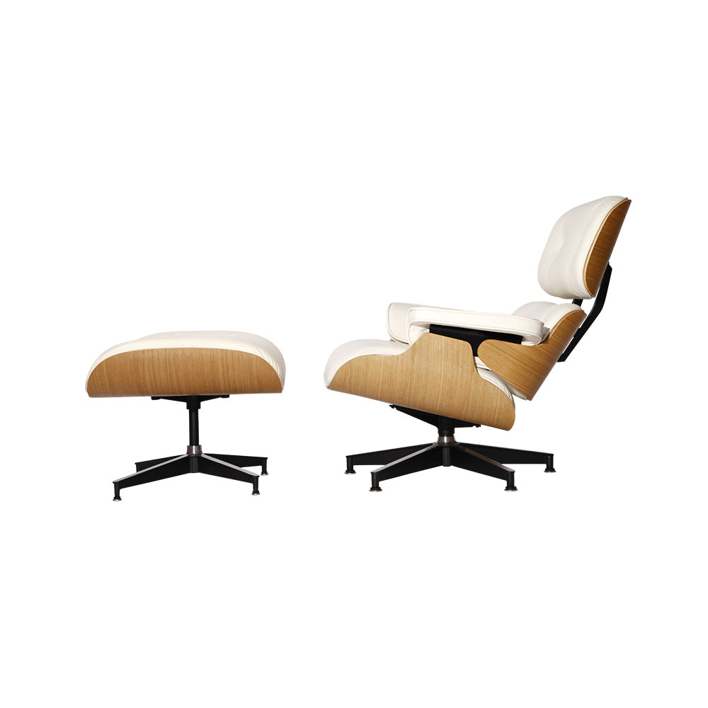 Miller Lounge Chair and Ottoman - Oak