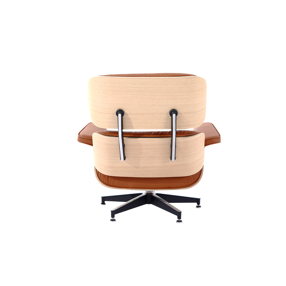 Miller Lounge Chair and Ottoman - Oak