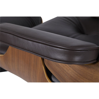 Miller Lounge Chair and Ottoman - Walnut