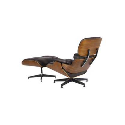 Miller Lounge Chair and Ottoman - Walnut