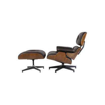 Miller Lounge Chair and Ottoman - Walnut