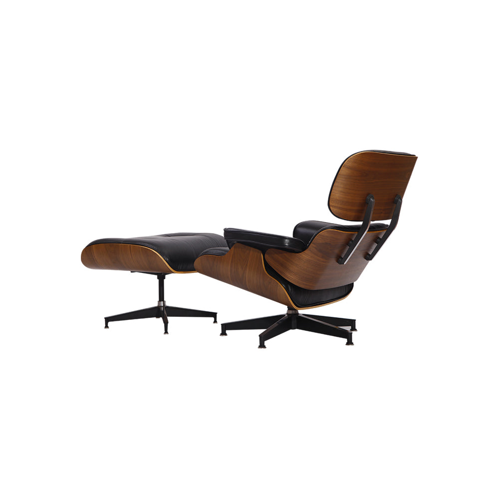 Miller Lounge Chair and Ottoman - Walnut