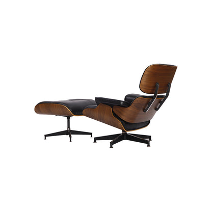 Miller Lounge Chair and Ottoman - Walnut