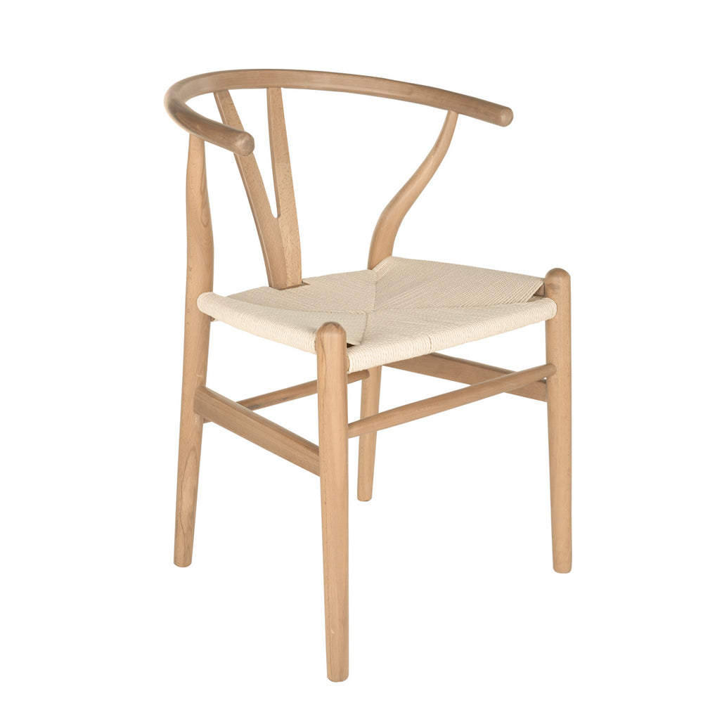Wishbone Chair - Beech with Natural Rope Seat