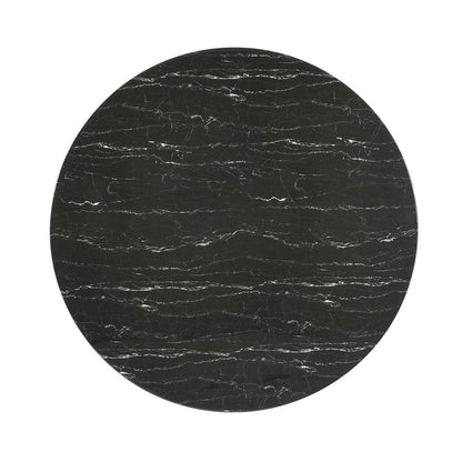 Round Tulip Dining Table - Gold Base