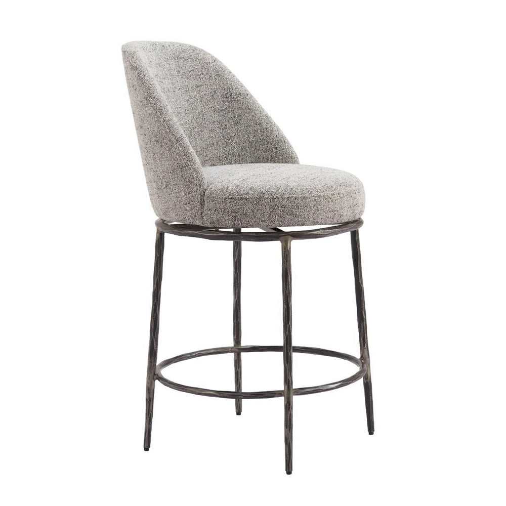 Norm Swivel Stool - Grey