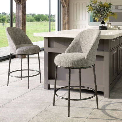 Norm Swivel Stool - Grey