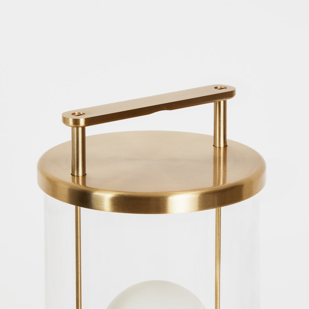 Muse Portable Outdoor Lantern - Solid Brass