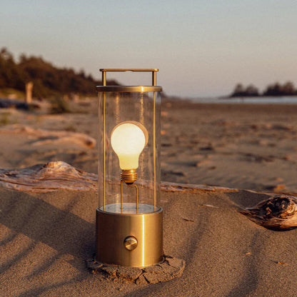 Muse Portable Outdoor Lantern - Solid Brass