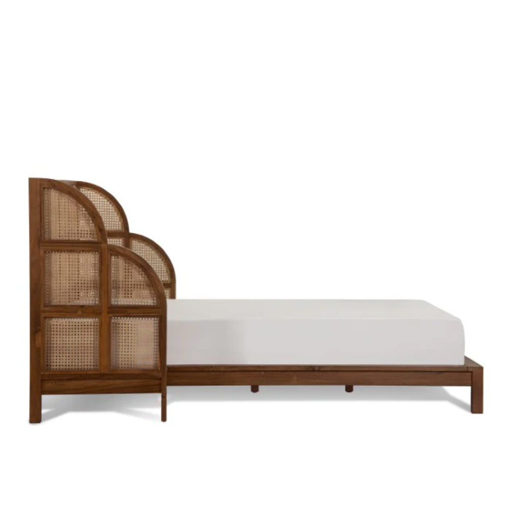 Teak Cane Bed