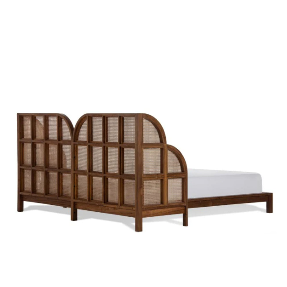 Teak Cane Bed