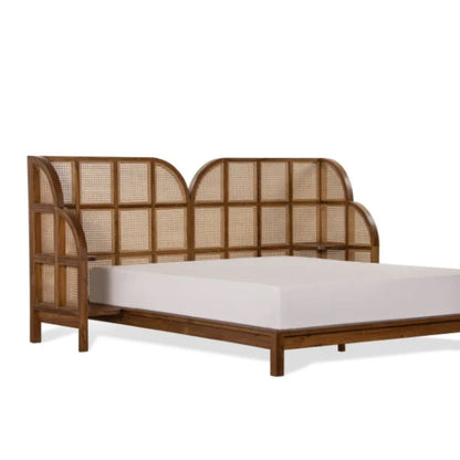Teak Cane Bed