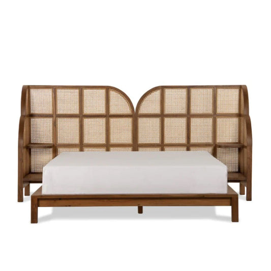 Teak Cane Bed